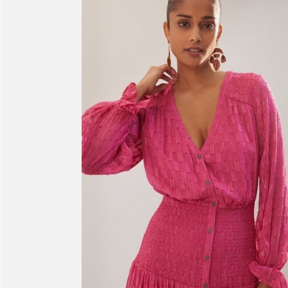 Anthropology Smoked Maxi dress - Picture 9 of 9